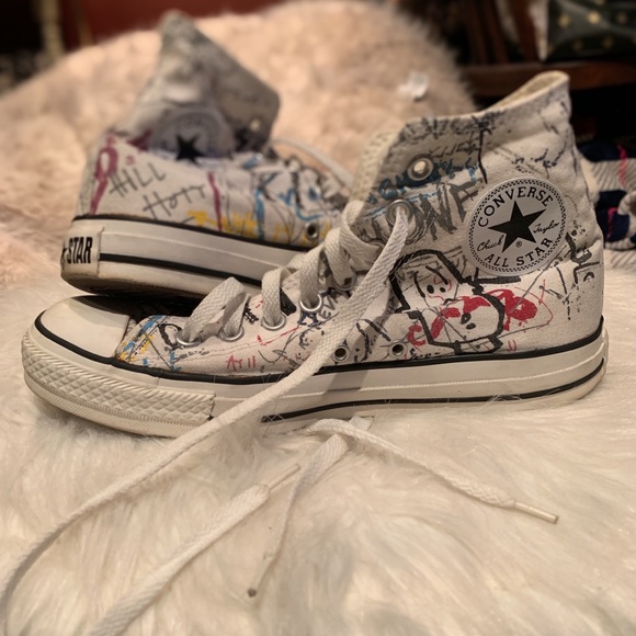 graffiti converse shoes